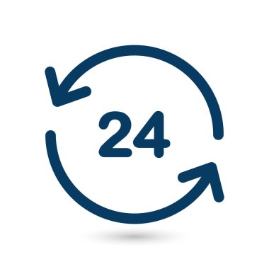 Saat saat etrafında bir gün simgesini açın. Rozet-saat çalışma süresi.