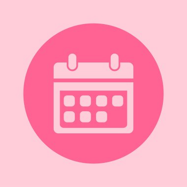 Vektör takvim simgesini. Önemli tarihler işareti. Düz tasarım stili.