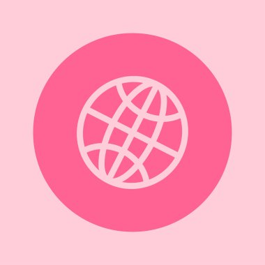 Küre simgesi. Düz tasarım stili dünya vektör simgeler.