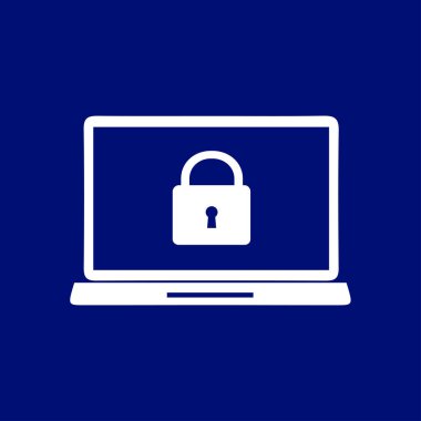 Internet güvenlik kavramı simgesi. Kimlik ve koruma simgesi.