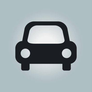 Taşıma simgesi. Araba işareti. Teslimat taşıma sembolü.