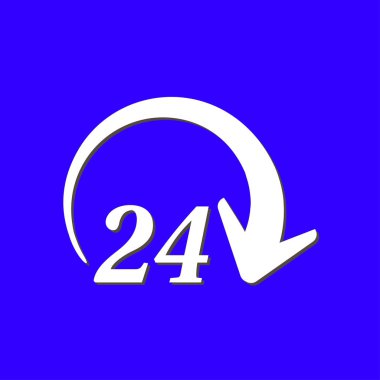 Saat saat etrafında bir gün simgesini açın. Rozet-saat çalışma süresi.