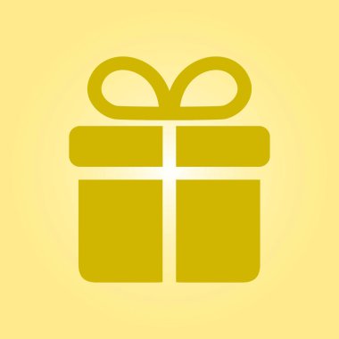 Hediye kutusu simgesi. Hediye - kişisel bir teklif. Hediye paketleri.