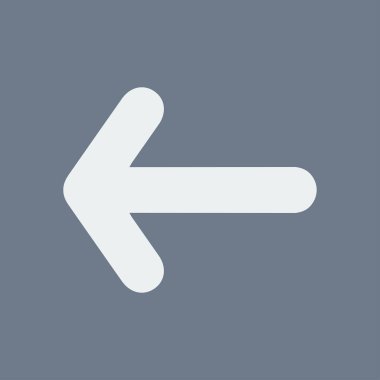 Ok simgesi. Kara navigasyonu için işaretçi yönünü.