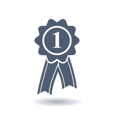  Kurdele simgesi ile rozet. Ödülü rozet şerit erkek ile.