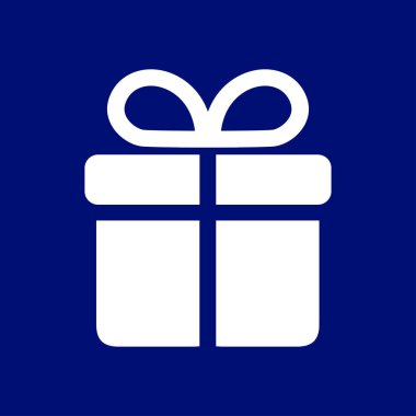 Hediye kutusu simgesi. Hediye - kişisel bir teklif. Hediye paketleri.