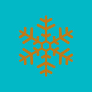 Kar tanesi simgesi. Yılbaşı Dekorasyonu. Tüm Noel ve yeni yıl kutlamak için.