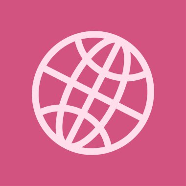 Küre simgesi. Düz tasarım stili dünya vektör simgeler.