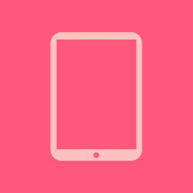 Modern dijital tablet Pc simgesi. Düz tasarım simgesi. 