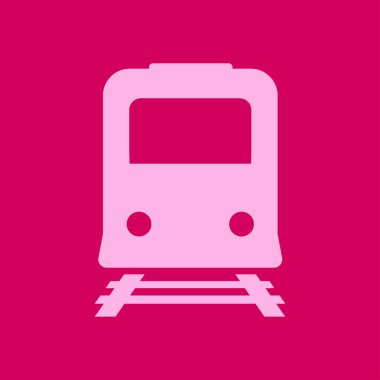 Tren simgesi. Metro sembolü. Tren istasyonu işareti.
