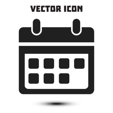 Vektör takvim simgesini. Önemli tarihler işareti. Düz tasarım stili.