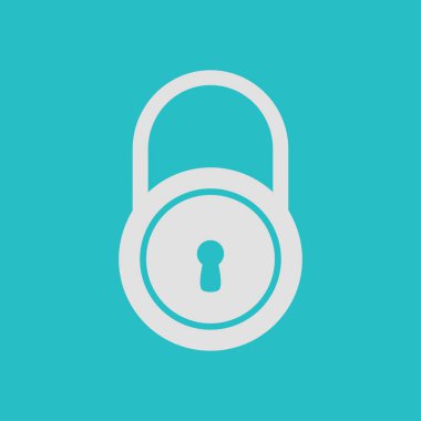 Kilit işareti simgesi.