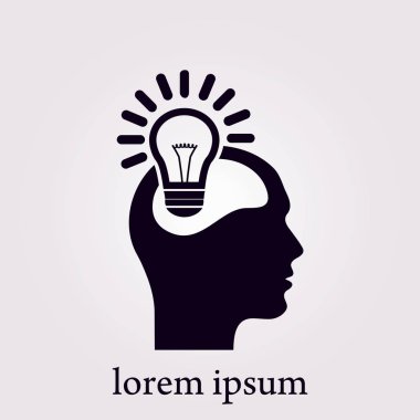 Yaratıcı fikirler ampul kavramı. Fikirler simgesi.