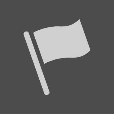 Bayrak işaretçi işareti simgesi.