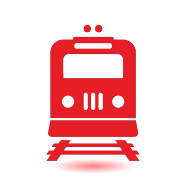 Tren simgesi. Metro sembolü. Tren istasyonu işareti.