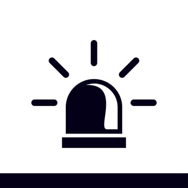 Polis tek simge. Alarm güç düğmesi. Polis seslenmek düğme.