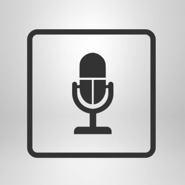 Hoparlör simgesi. Canlı müzik işareti. Düz tasarım stili. 