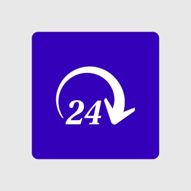 Saat saat etrafında bir gün simgesini açın. Rozet-saat çalışma süresi.