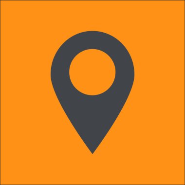 Basit gezinme simgesi, vektör illüstrasyonu