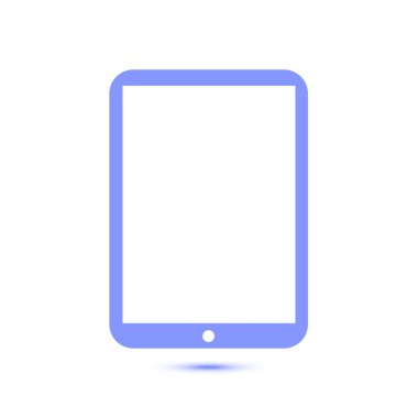 Modern dijital tablet Pc simgesi. Düz tasarım simgesi. 