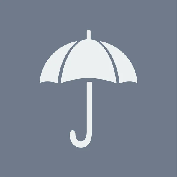 Parapluie Signe Icône Symbole Protection Pluie Style Design Plat — Image vectorielle