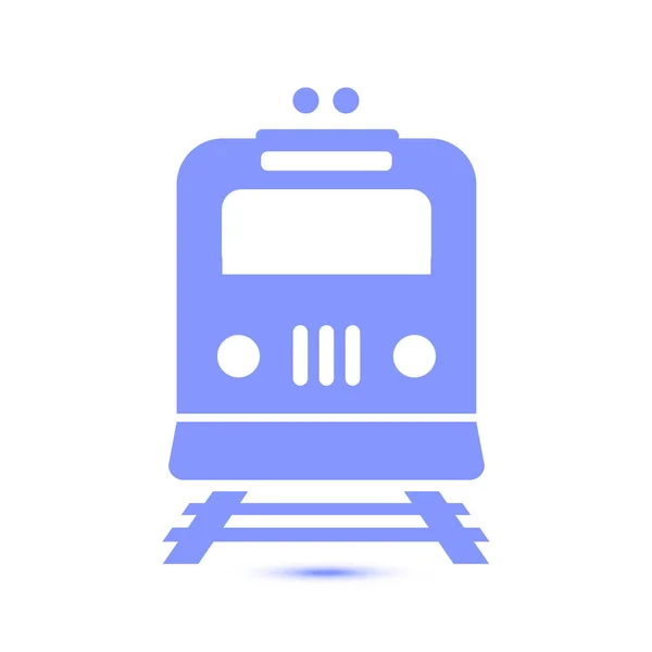 Icono Del Tren Símbolo Metro Señal Estación Ferroviaria — Vector de stock
