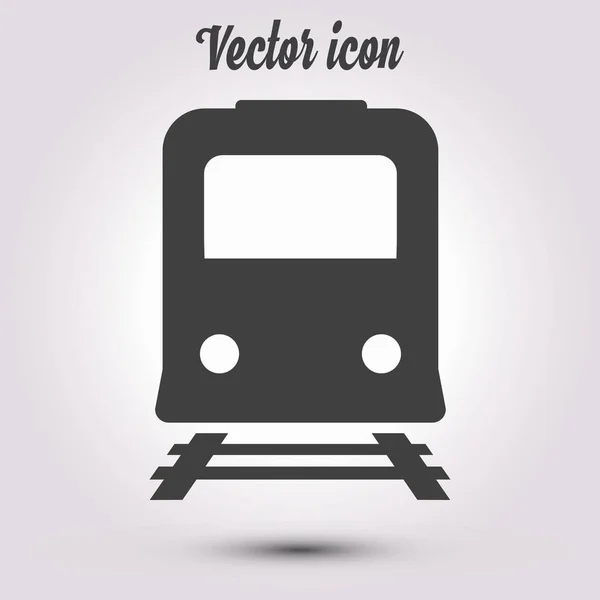 Ícone Comboio Símbolo Metro Estação Ferroviária Sinal — Vetor de Stock