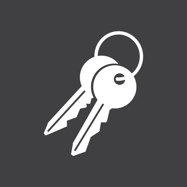 Εικονίδιο Κλειδιού Σύμβολο Κλειδώματος Σημάδι Ασφάλειας Επίπεδη Σχεδίαση Στυλ — Διανυσματικό Αρχείο
