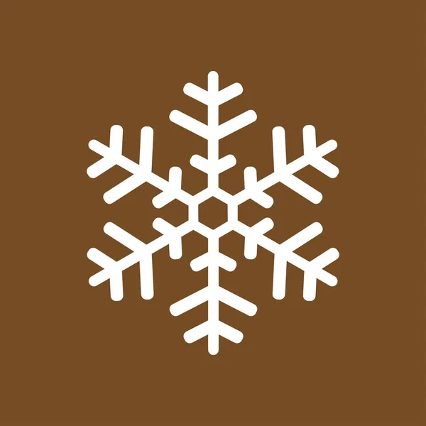 Ikona Śnieżynki Nowy Rok Ozdoba Wszystko Aby Świętować Nowy Rok — Wektor stockowy