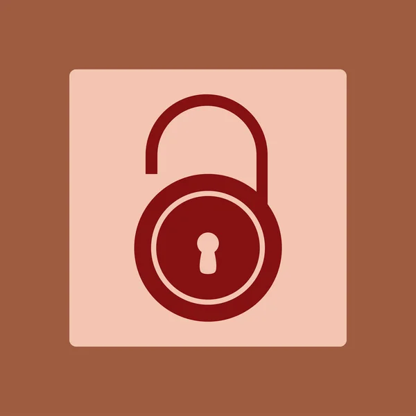 Simple Icon Padlock Vector Illustration — Stock Vector