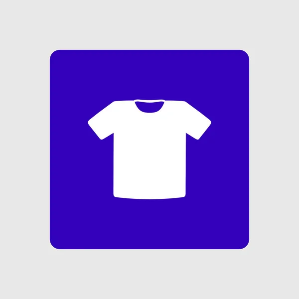 Icône Signe Shirt Symbole Des Vêtements Style Design Plat — Image vectorielle