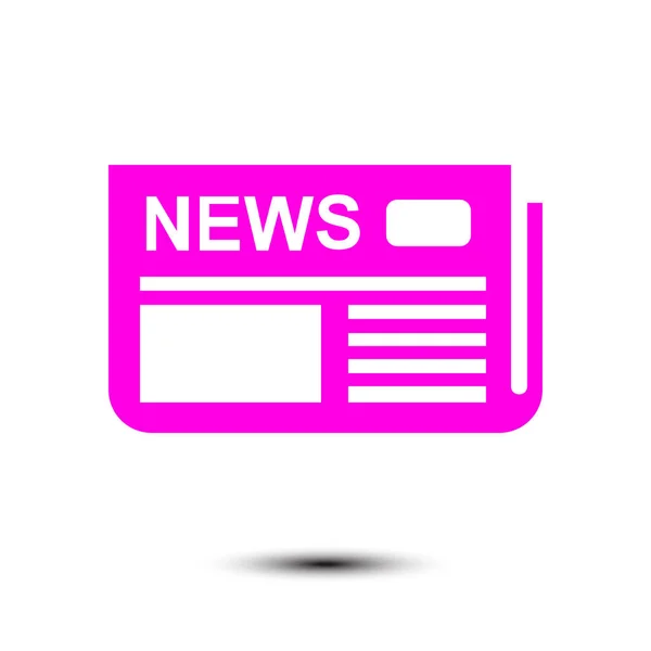 Flat Design Overview News Media First News Page — Stock Vector