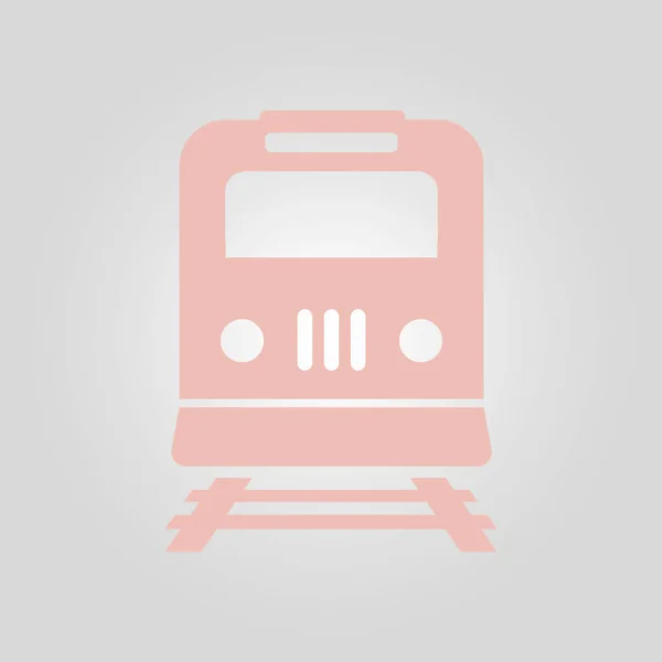 Ikona Pociąg Symbol Metra Znak Stacji Kolejowej — Wektor stockowy