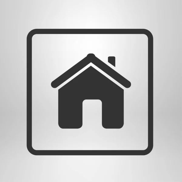 Vektor Home Icon Flachen Design Stil — Stockvektor