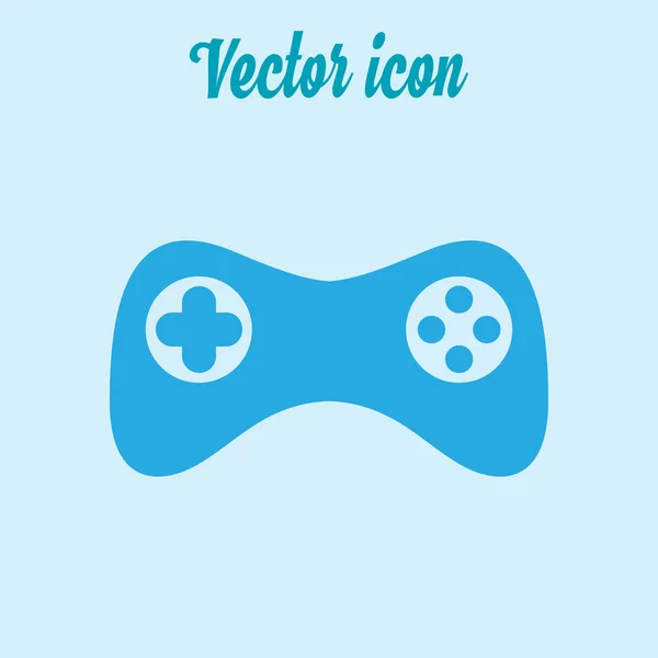 Icône Manette Vecteur Style Design Plat Symbole Joypad — Image vectorielle