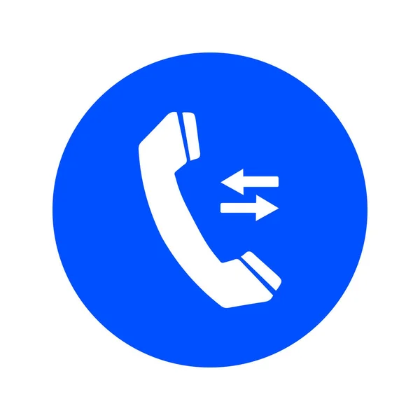 Ícone Telefone Estilo Design Plano Símbolo Feedback — Vetor de Stock