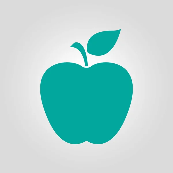 Icône Apple Concept Alimentation Saine Symbole Naturopathie — Image vectorielle