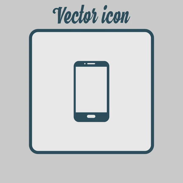 Vector Illustration Smartphone Icon Flat Design Style — Stock Vector