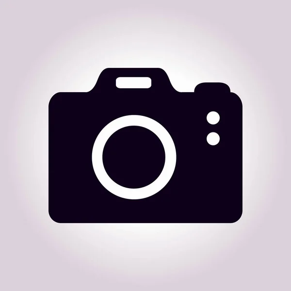 摄影照相机符号 单反相机标志图标 数字相机 平面设计风格 — 图库矢量图片