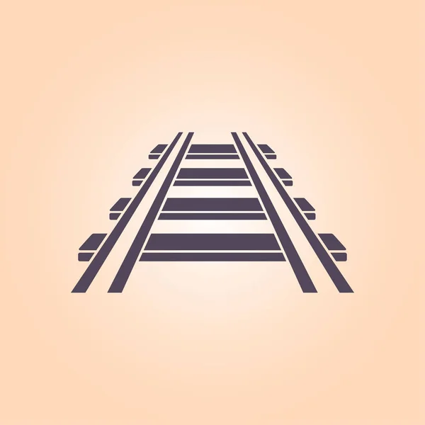 Eisenbahnikone Bahnschild Trassensymbol — Stockvektor