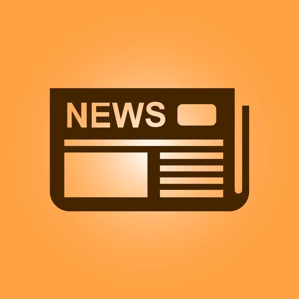 Flat Design Overview News Media First News Page — Stock Vector