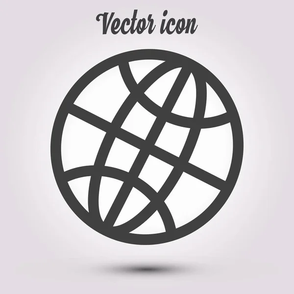 Icono Del Globo Diseño Plano Estilo Tierra Vector Iconos — Vector de stock