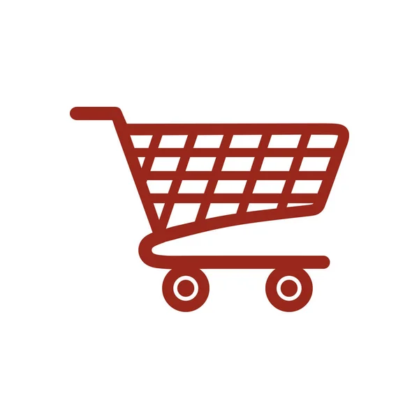 Flat Ikon Shopping Chart Lägga Till Produkt Kundvagnen — Stock vektor