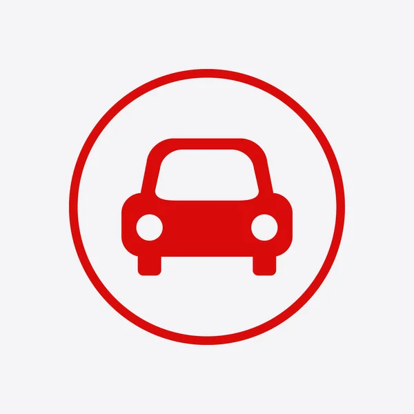 Car Icon Color Vector Illustration — Stock Vector