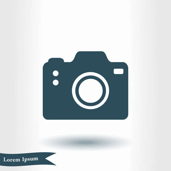 Símbolo Cámara Icono Signo Cámara Dslr Cámara Digital Estilo Diseño — Vector de stock