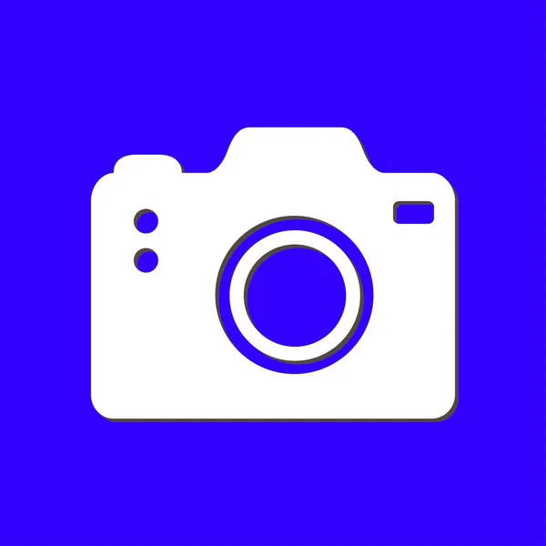 Символ Фотокамеры Значок Dslr Камеры Цифровая Камера Плоский Дизайн — стоковый вектор