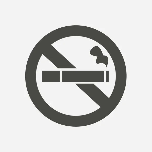 Smoke Icon Stop Smoking Symbol Vector Illustration Filter Tipped Cigarette — Stock Vector