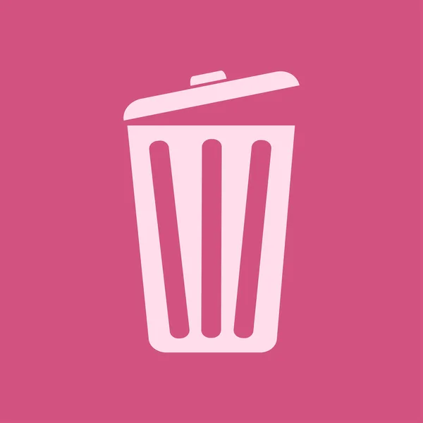 Çöp Kutusu Simgesini Sil Çöp Kutusu Taşıyın Disk Alanı Temizleyin — Stok Vektör