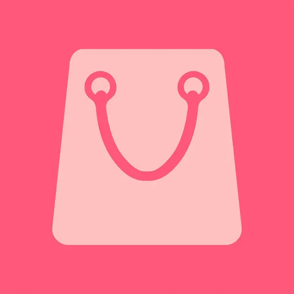 购物袋图标 精品购物符号 平面设计 — 图库矢量图片