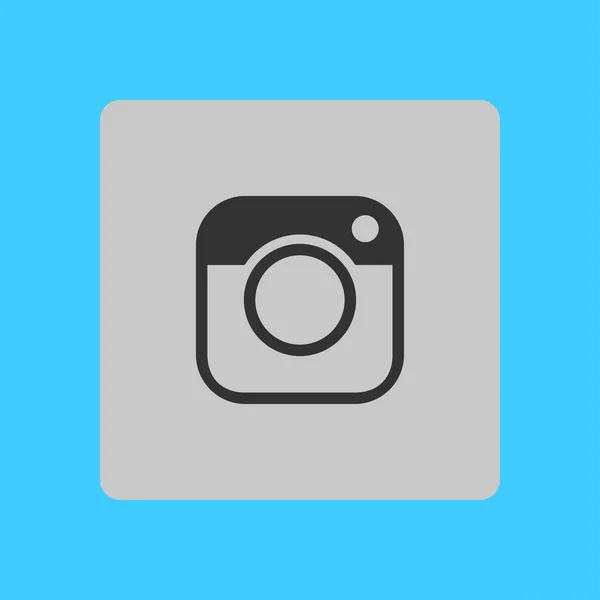 Иконка Фотокамеры Символ Социальных Сетях Хипстерская Камера — стоковый вектор